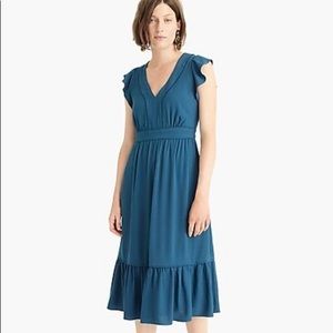 J. Crew Point Sur ruffle dress